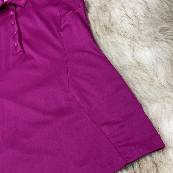 Under Armour Loose fuchsia Sleeveless Polo, Small - Picture 7 of 14